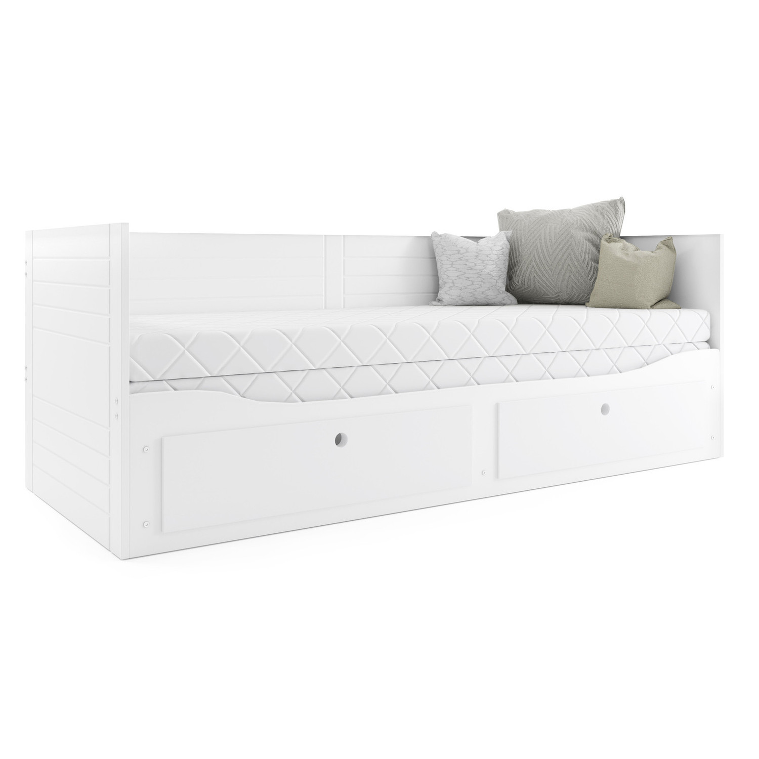 Výsuvná dětská postel HERMES bílá 200×80 cm Výsuvná dětská postel HERMES bílá 200×80 cm