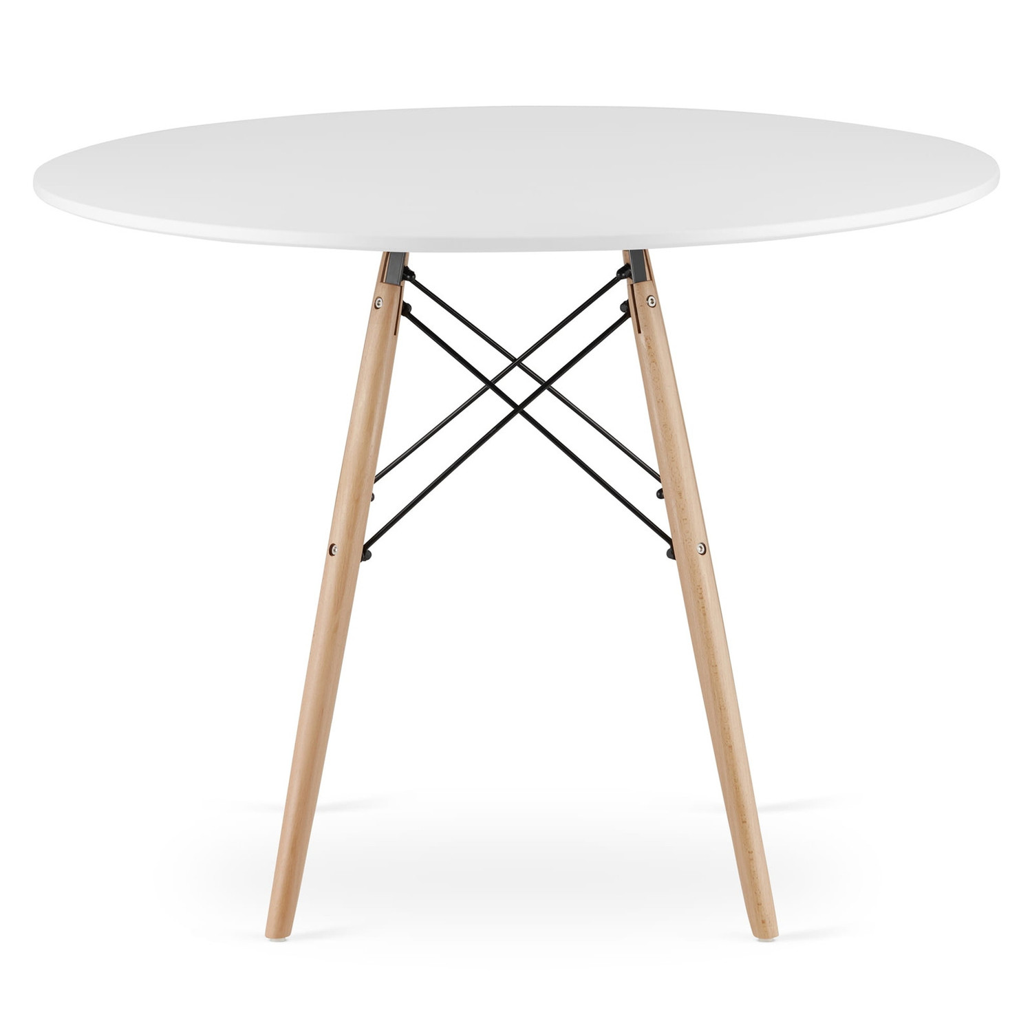 Jídelní stůl TODI 100 cm - buk/bílá - Obrázek 2