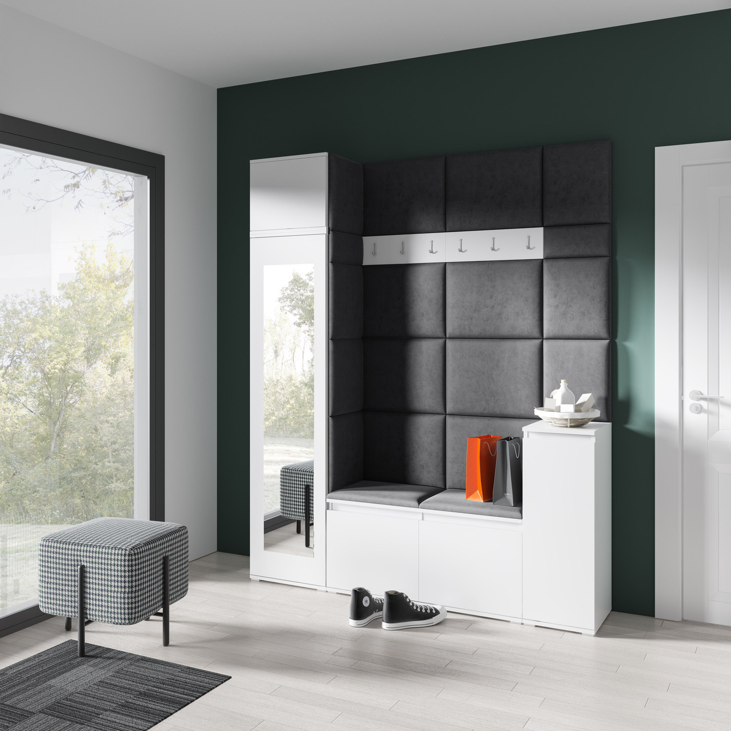 Předsíňová stěna AMI 29 – se zrcadlem Předsíňová stěna AMI 29 – se zrcadlem