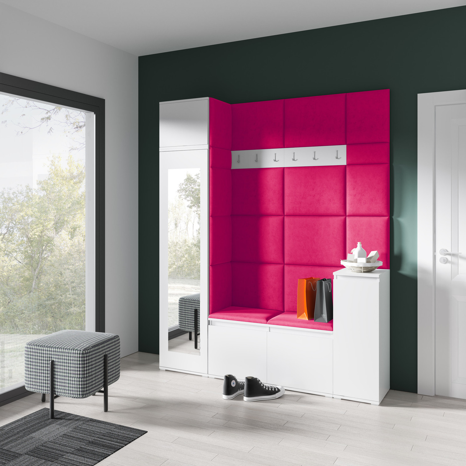 Předsíňová stěna AMI 29 – se zrcadlem Předsíňová stěna AMI 29 – se zrcadlem