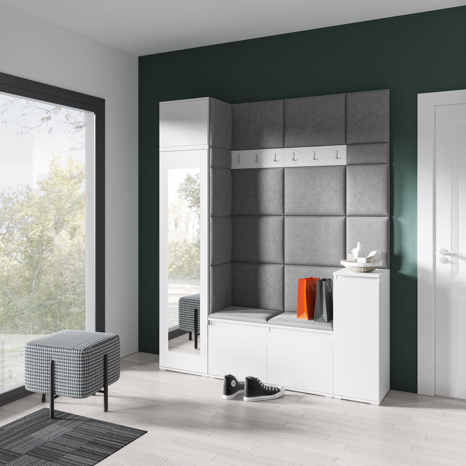 Předsíňová stěna AMI 29 – se zrcadlem Předsíňová stěna AMI 29 – se zrcadlem