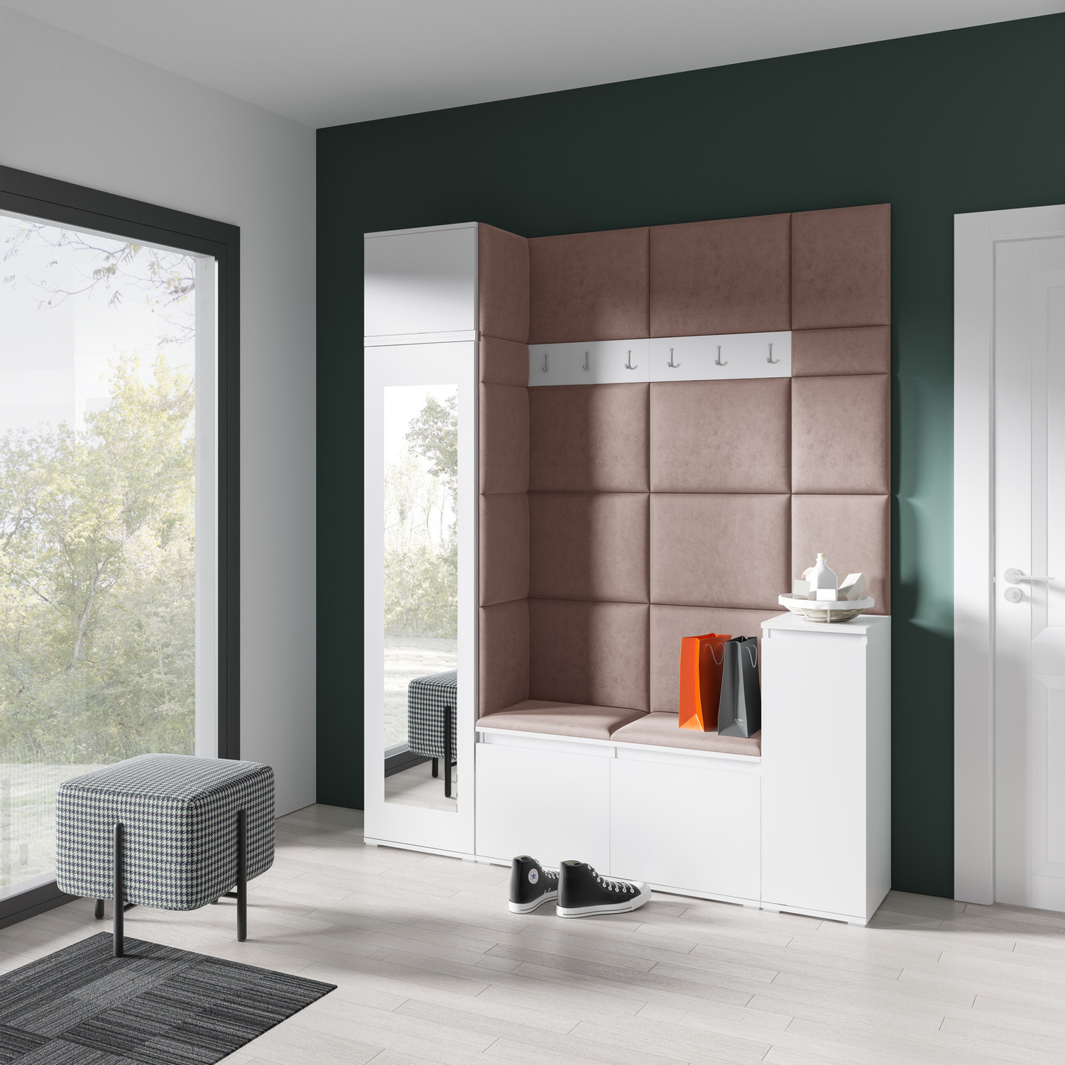 Předsíňová stěna AMI 29 – se zrcadlem Předsíňová stěna AMI 29 – se zrcadlem