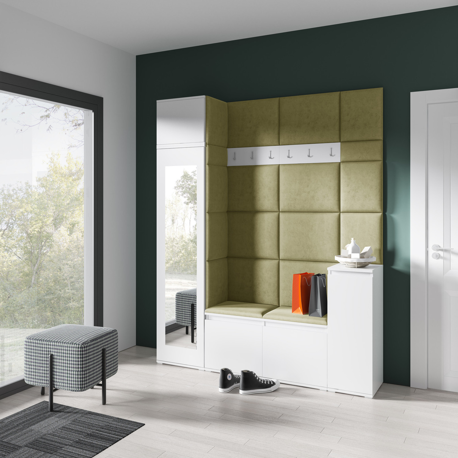 Předsíňová stěna AMI 29 – se zrcadlem Předsíňová stěna AMI 29 – se zrcadlem