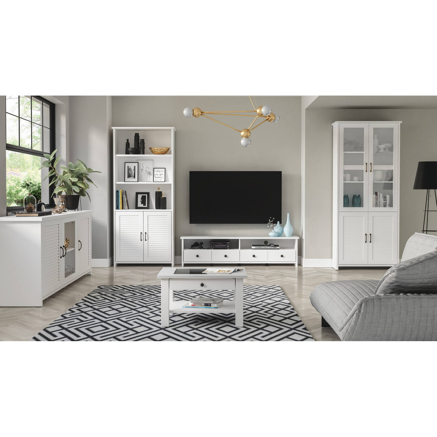 Vitrína Orient W2DS - bílá - Obrázek 2