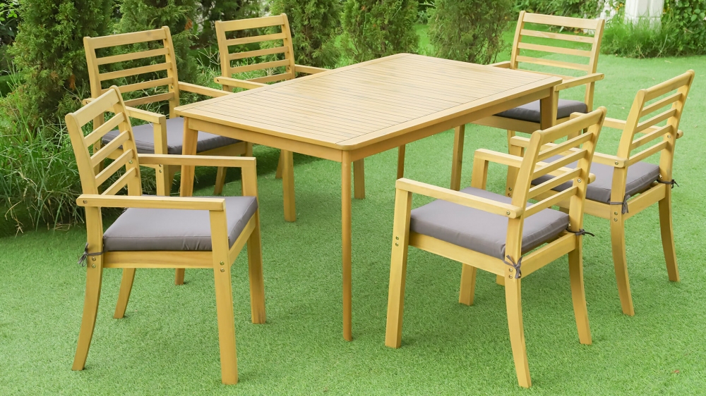 Focus Garden Zahradní set z akátového dřeva HAGEN 6+1 - Obrázek 2