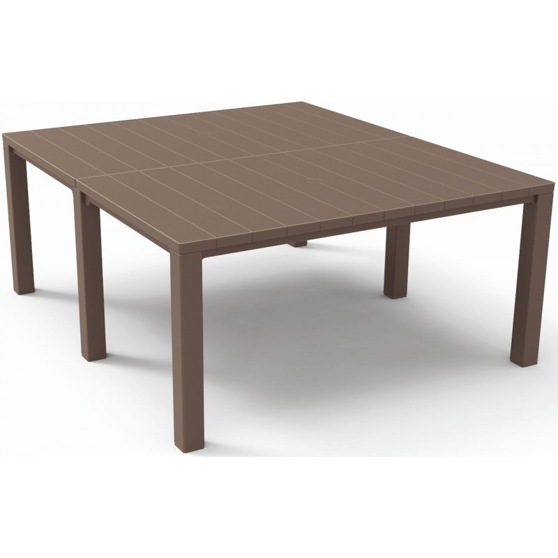 Jídelní stůl KETER JULIE DOUBLE - 295 x 90 x 74,5 / 147,5 x 180 x 74,5 - cappuccino - Obrázek 2