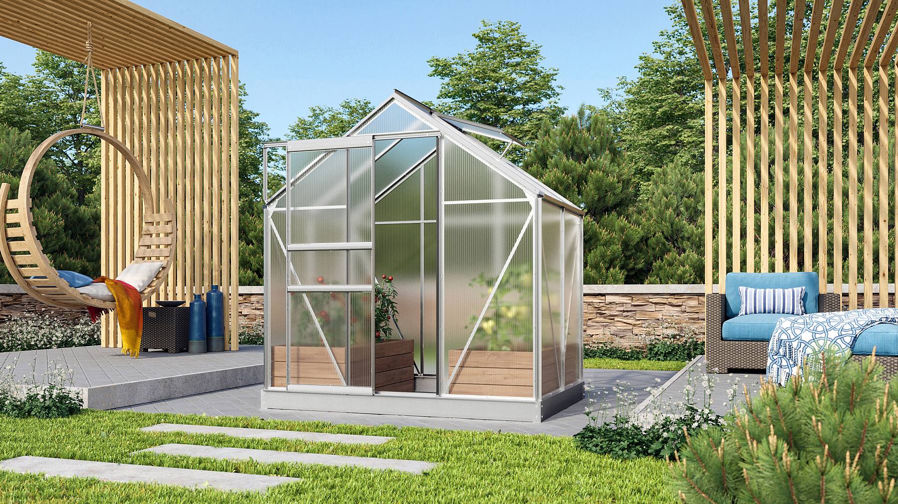 LANIT PLAST, s.r.o. skleník VITAVIA VENUS 2500 PC 4 mm stříbrný LG168 LANIT PLAST, s.r.o. skleník VITAVIA VENUS 2500 PC 4 mm stříbrný LG168