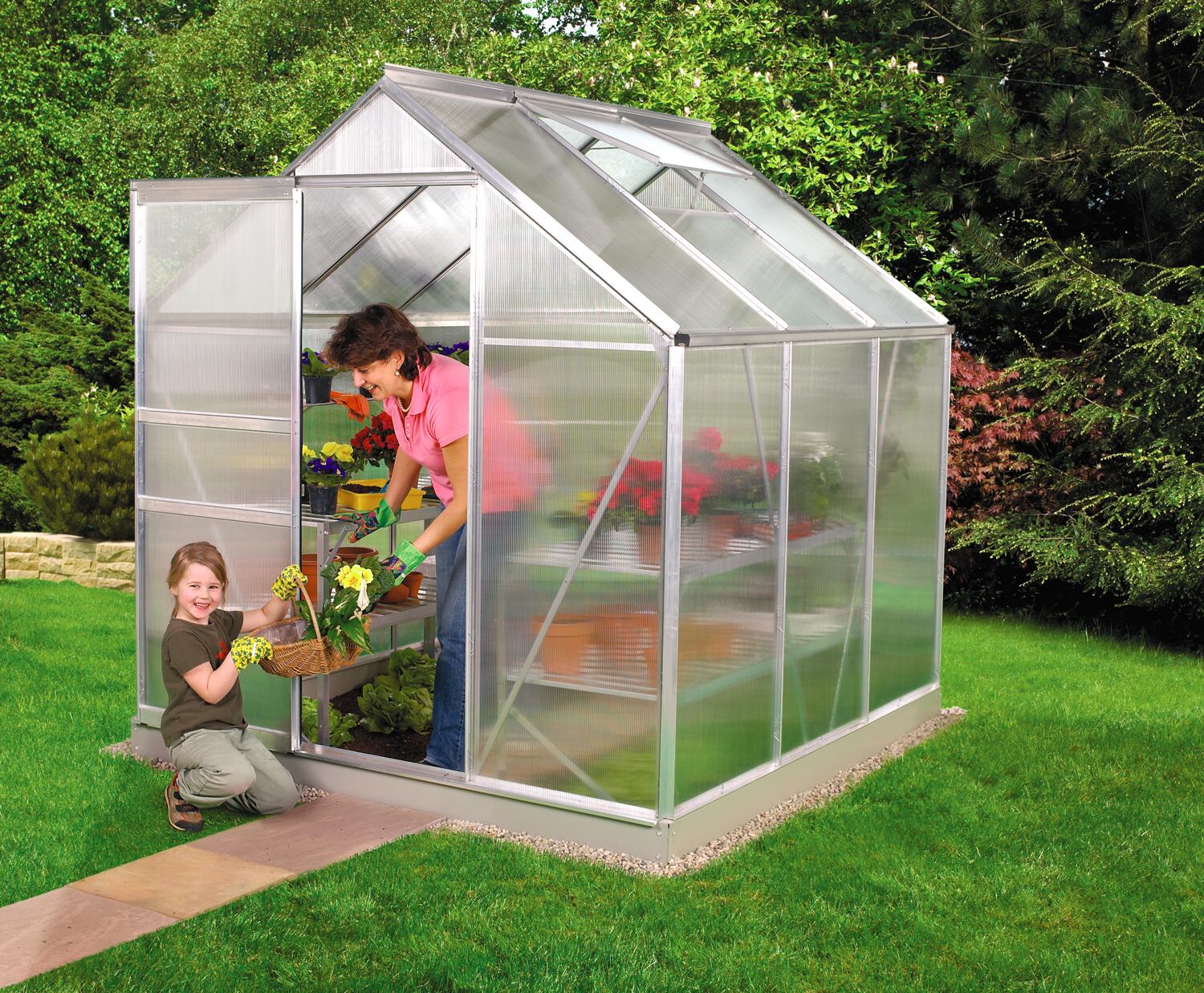 LANIT PLAST, s.r.o. skleník VITAVIA VENUS 3800 PC 4 mm stříbrný LG169 - Obrázek 2