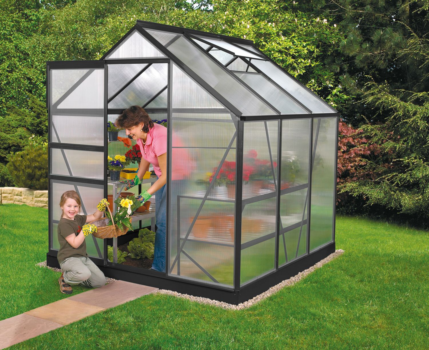 LANIT PLAST, s.r.o. skleník VITAVIA VENUS 2500 PC 4 mm černý LG4629 - Obrázek 2