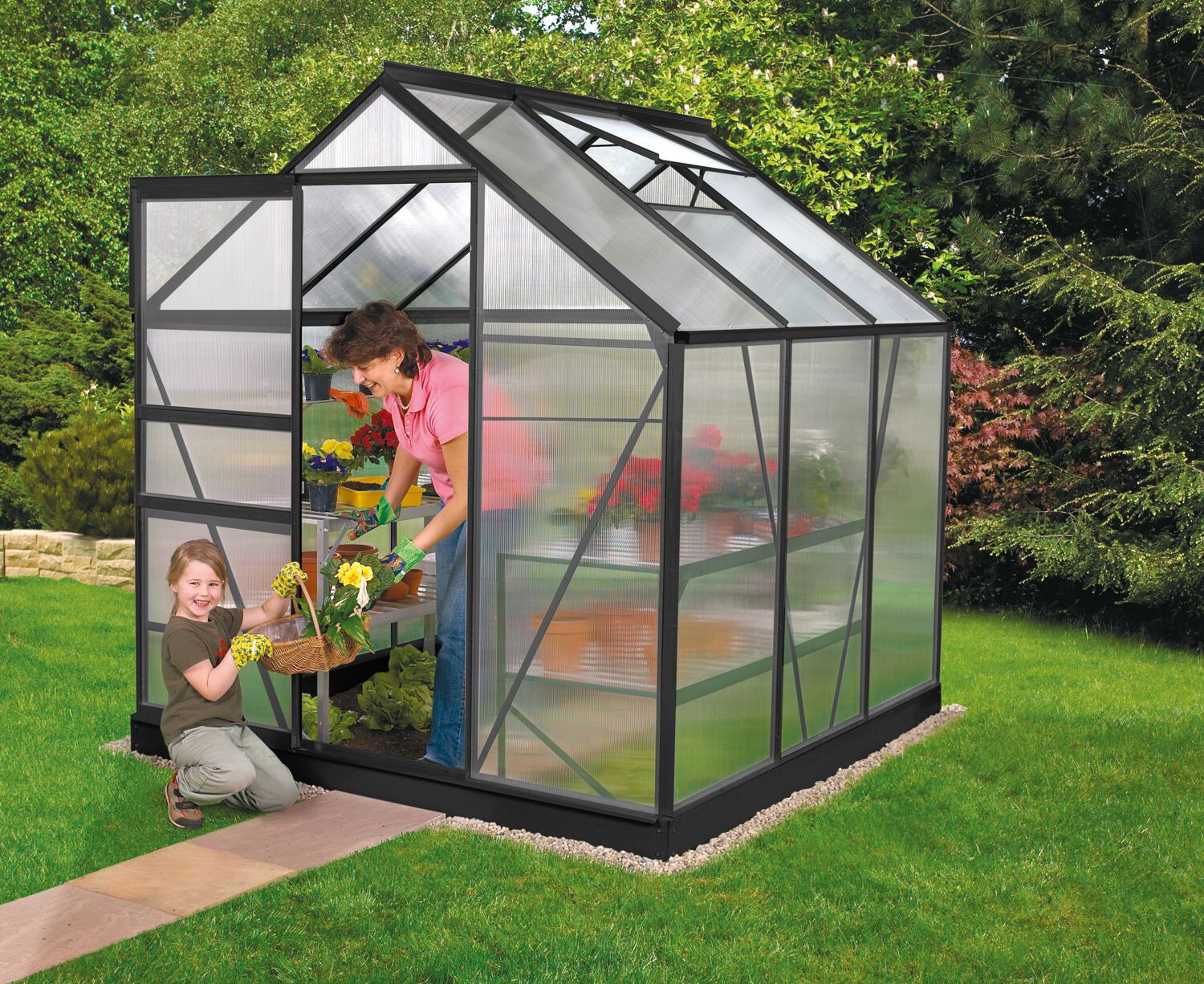 LANIT PLAST, s.r.o. skleník VITAVIA VENUS 3800 PC 4 mm černý LG4630 - Obrázek 2