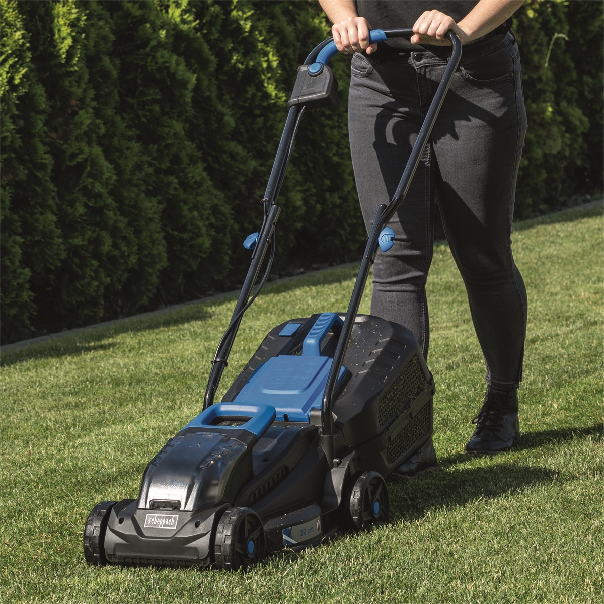 Scheppach BC-MP320-X-SET L 2x20V IXES - aakumulátorová sekačka 3v1 (s 4Ah akumulátorem a nabíječkou 2,4 A) - Obrázek 2