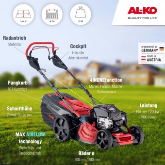 AL-KO 473 VS-B Premium - benzinová sekačka sestavení + zprovoznění sekačky - Obrázek 2