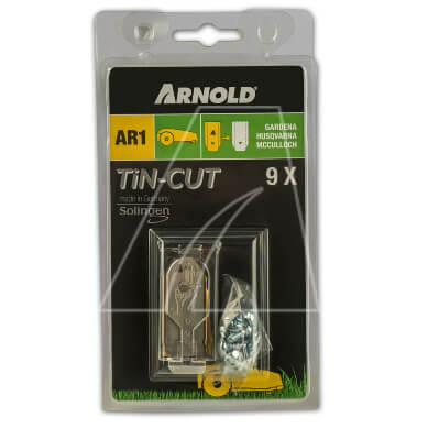 ARNOLD (Stanley Black & Decker) Arnold AR1 TiN-Cut – žací břity 9ks (robotické sekačky Husqvarna AutoMower / GARDENA / McCulloch) ARNOLD (Stanley Black & Decker) Arnold AR1 TiN-Cut – žací břity 9ks (robotické sekačky Husqvarna AutoMower / GARDENA / McCulloch)