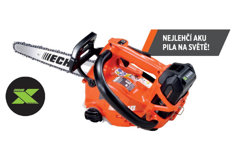 ECHO DCS-2500T 56V SET – akumulátorová řetězová jednoruční pila (s akumulátorem 2,5 Ah a nabíječkou) ECHO DCS-2500T 56V SET – akumulátorová řetězová jednoruční pila (s akumulátorem 2,5 Ah a nabíječkou)