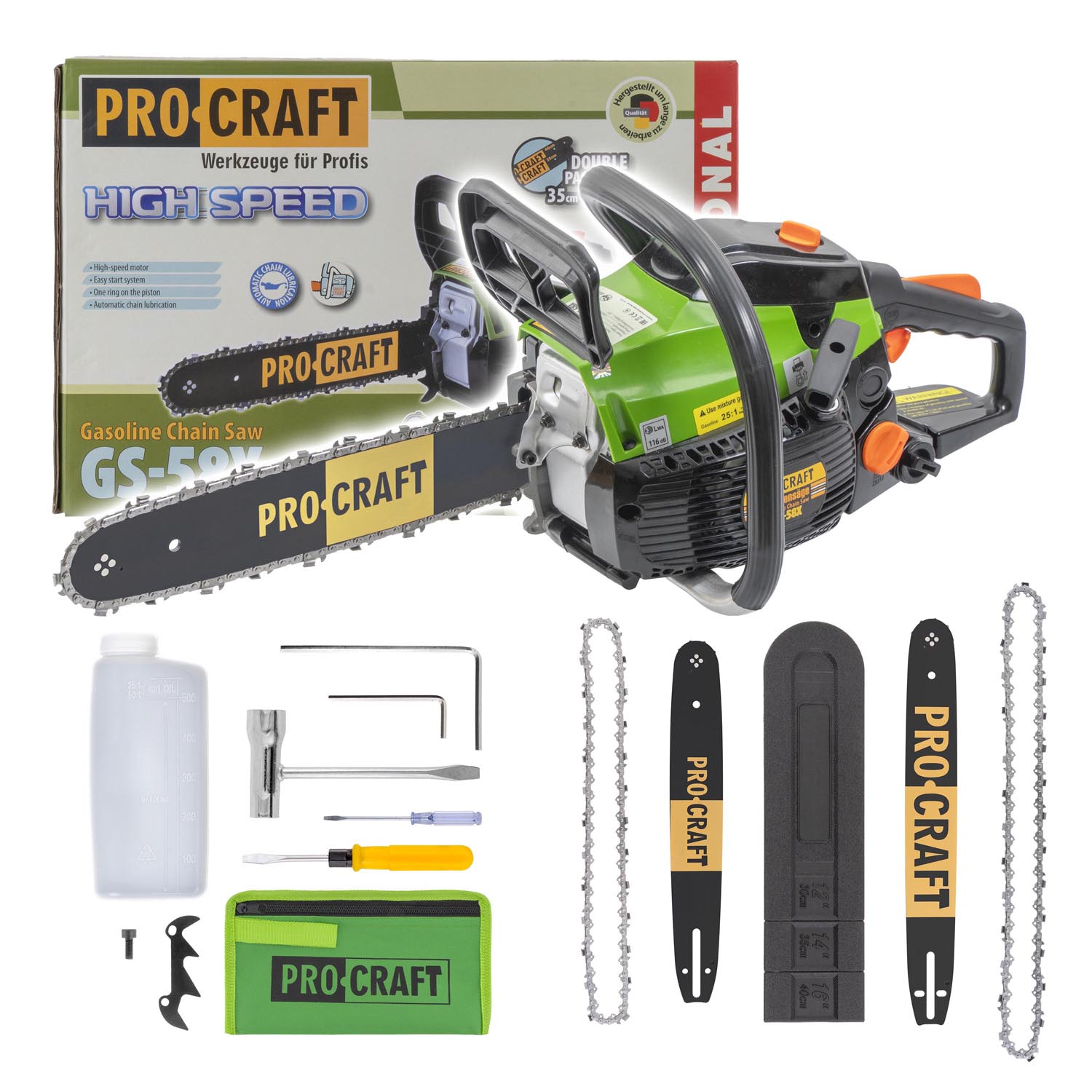 Procraft GS-58X – motorová pila Procraft GS-58X – motorová pila