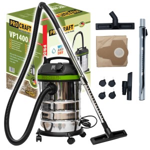 Procraft VP1400 – průmyslový vysavač