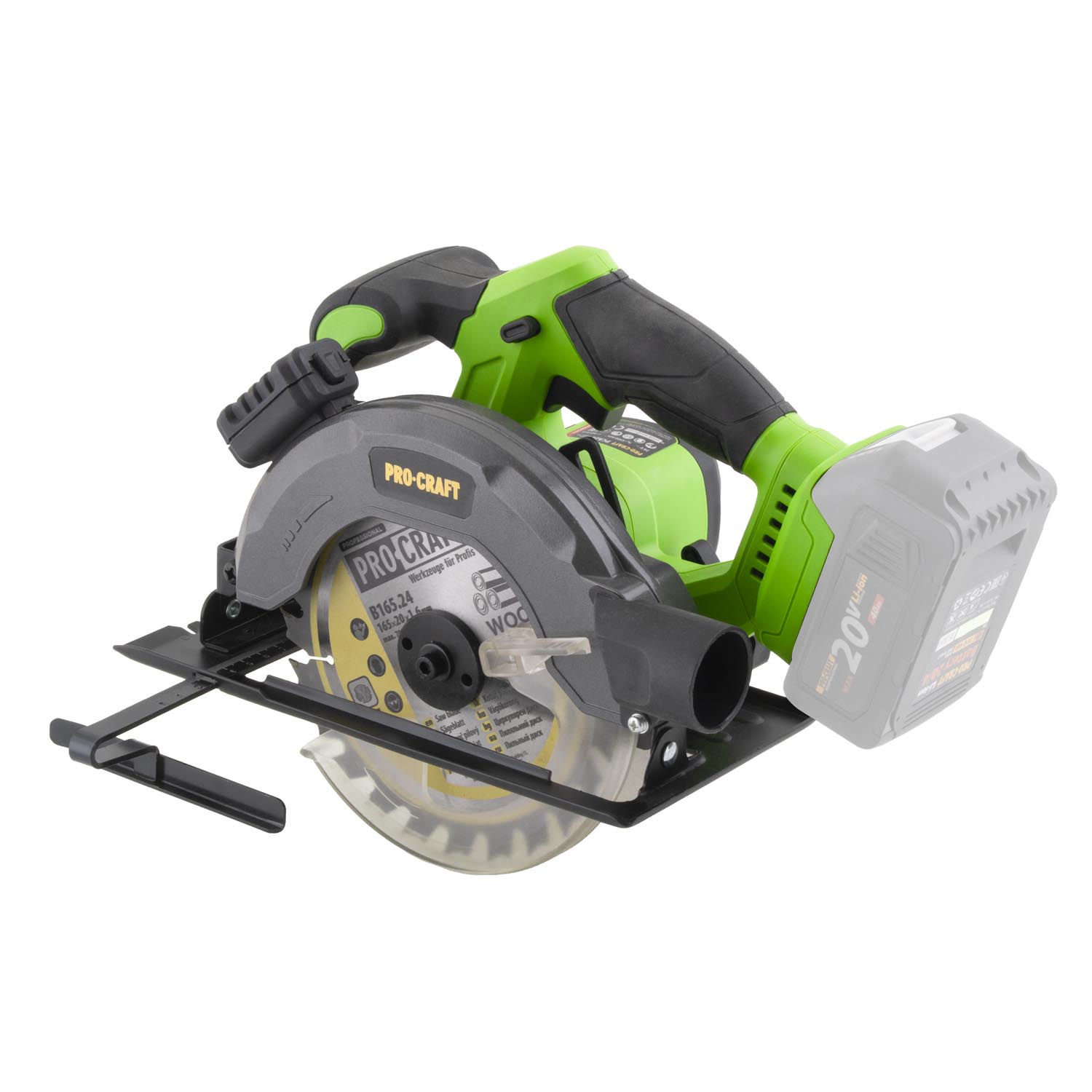 Procraft PCA28bb 20V - akumulátorová kotoučová pila (bez akumulátoru a nabíječky) - Obrázek 2