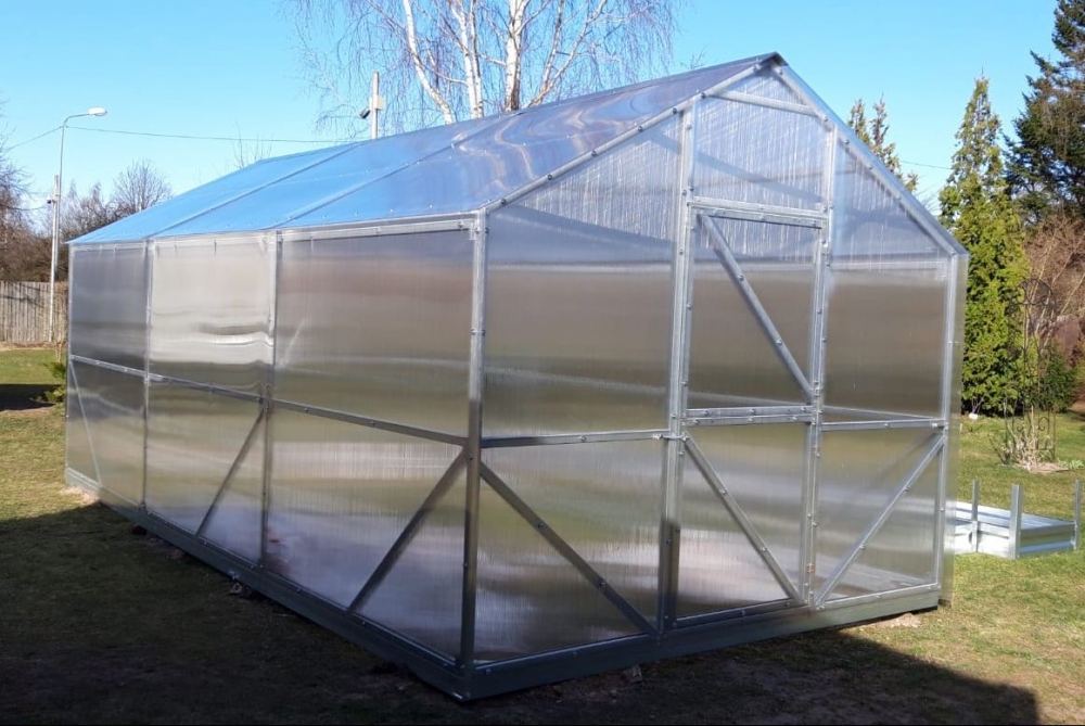 WEISA Zahradní skleník 2,5x4 m CLASIC - 4mm - Obrázek 2