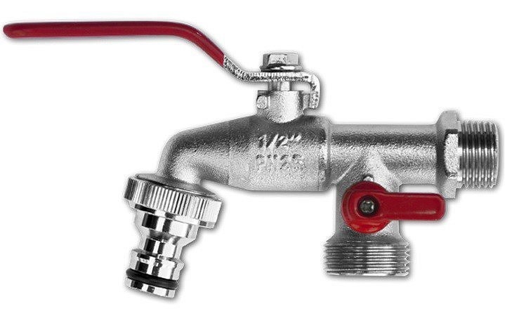 Zahradní vodovodní kohout BRADAS 1/2 - 2x 3,4“ s rychlospojkou - Obrázek 2