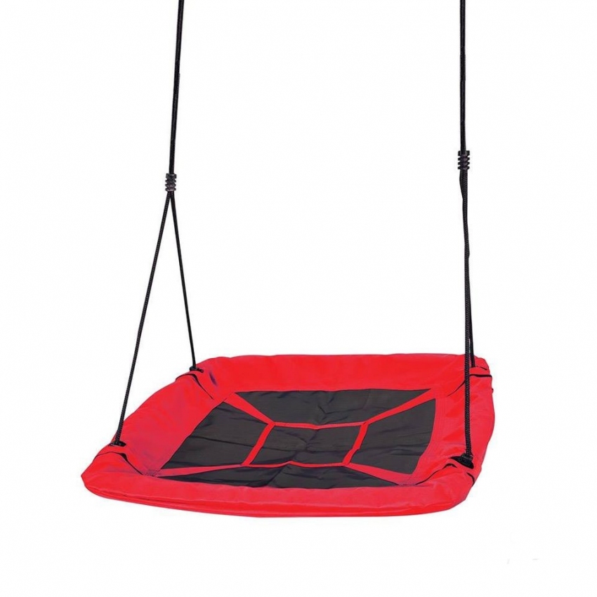 Greenmill Dětská houpačka – čapí hnízdo, obdélníková červená GR0229 Greenmill Dětská houpačka – čapí hnízdo, obdélníková červená GR0229