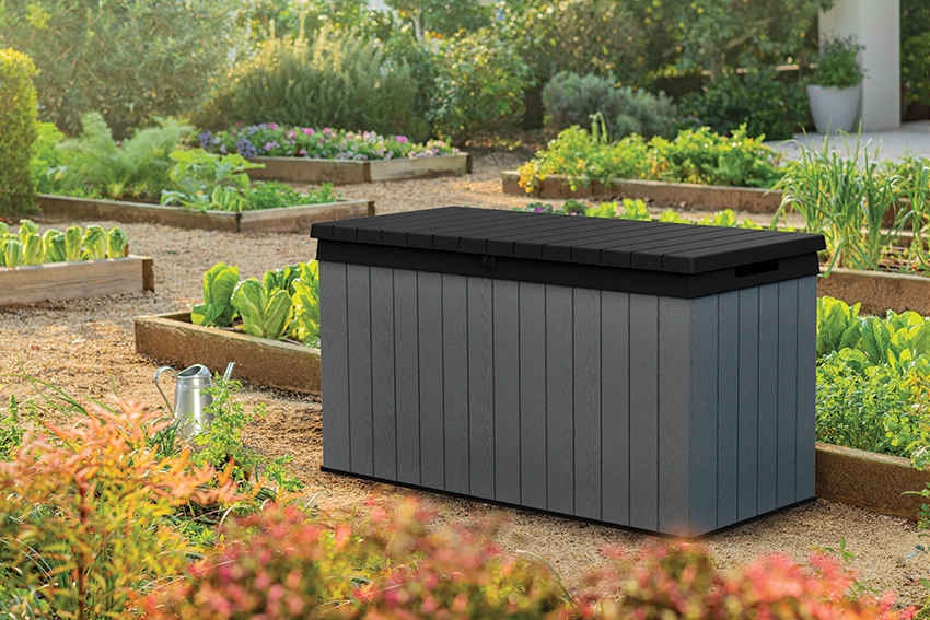 KETER Zahradní box Darwin 570 L - 142,5 x 65,3 x 78,2 cm - Grey - Obrázek 2