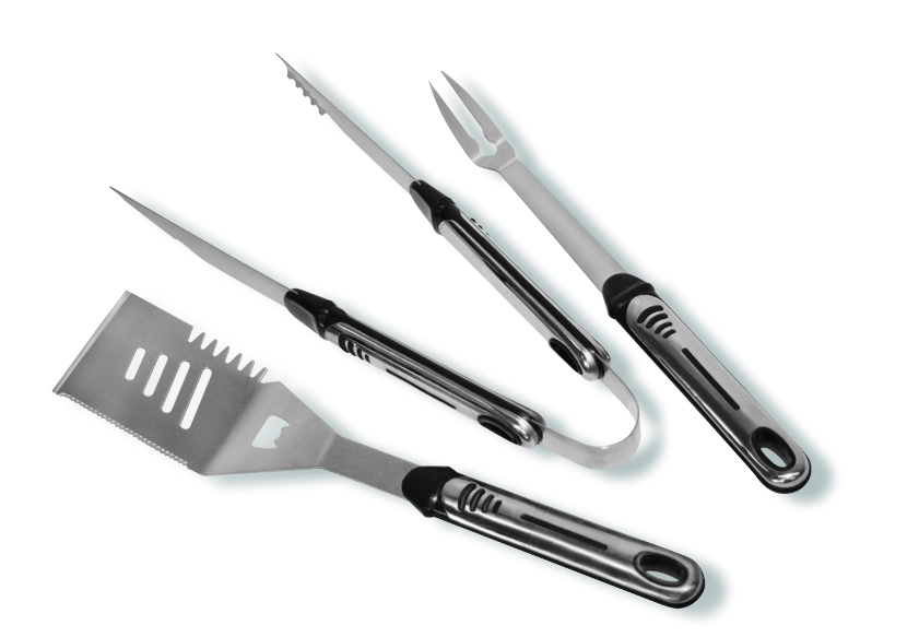 Activa Třídílná nerezová sada grilovacího nářadí – lux Activa Třídílná nerezová sada grilovacího nářadí – lux