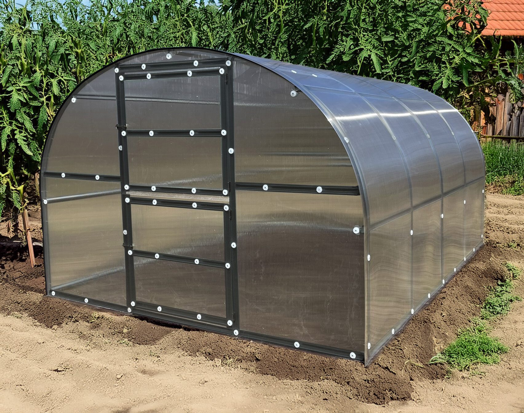 LANIT PLAST, s.r.o. skleník LANITPLAST KYKLOP2 3x6 m PC 8 mm černý LG4381 - Obrázek 2