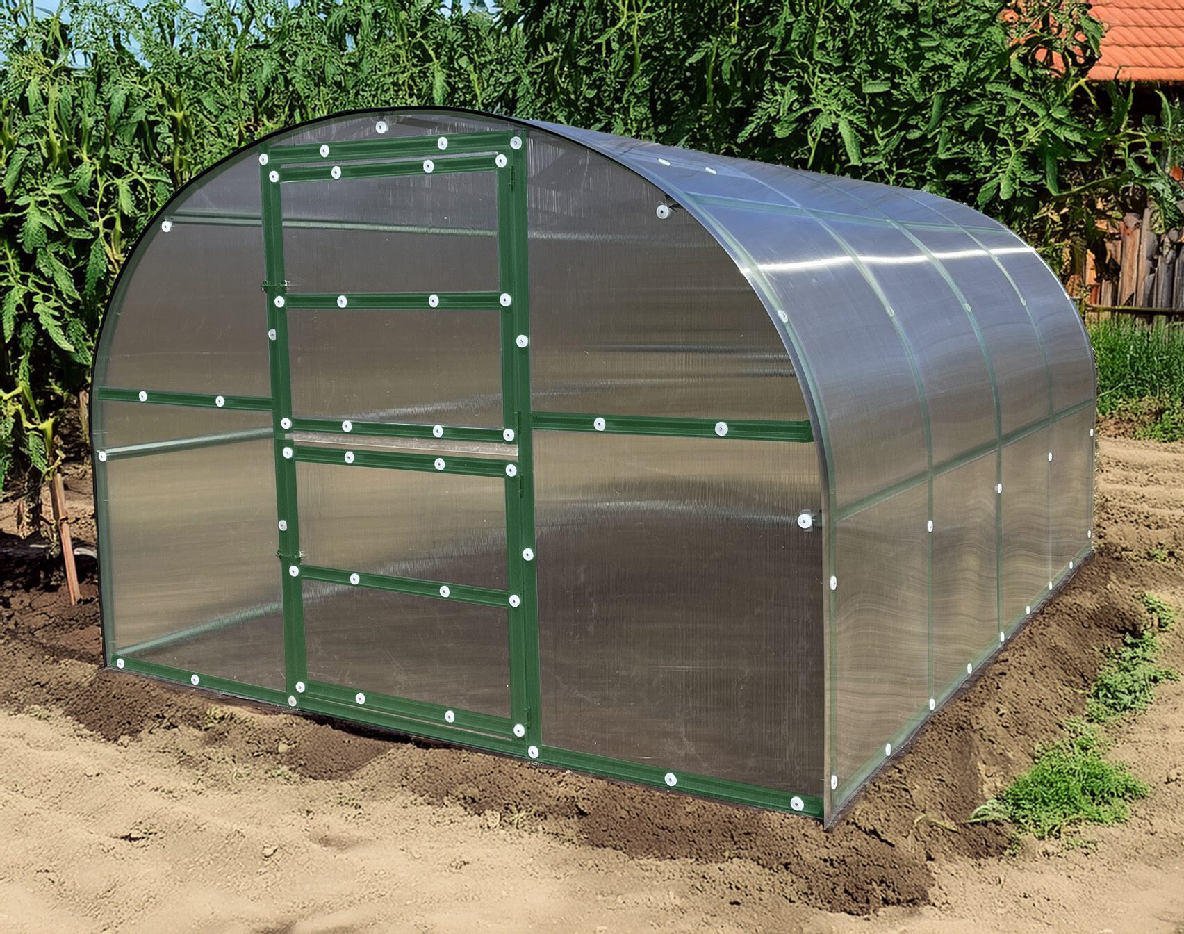 LANIT PLAST, s.r.o. skleník LANITPLAST KYKLOP2 3x8 m PC 6 mm zelený LG4384 - Obrázek 2