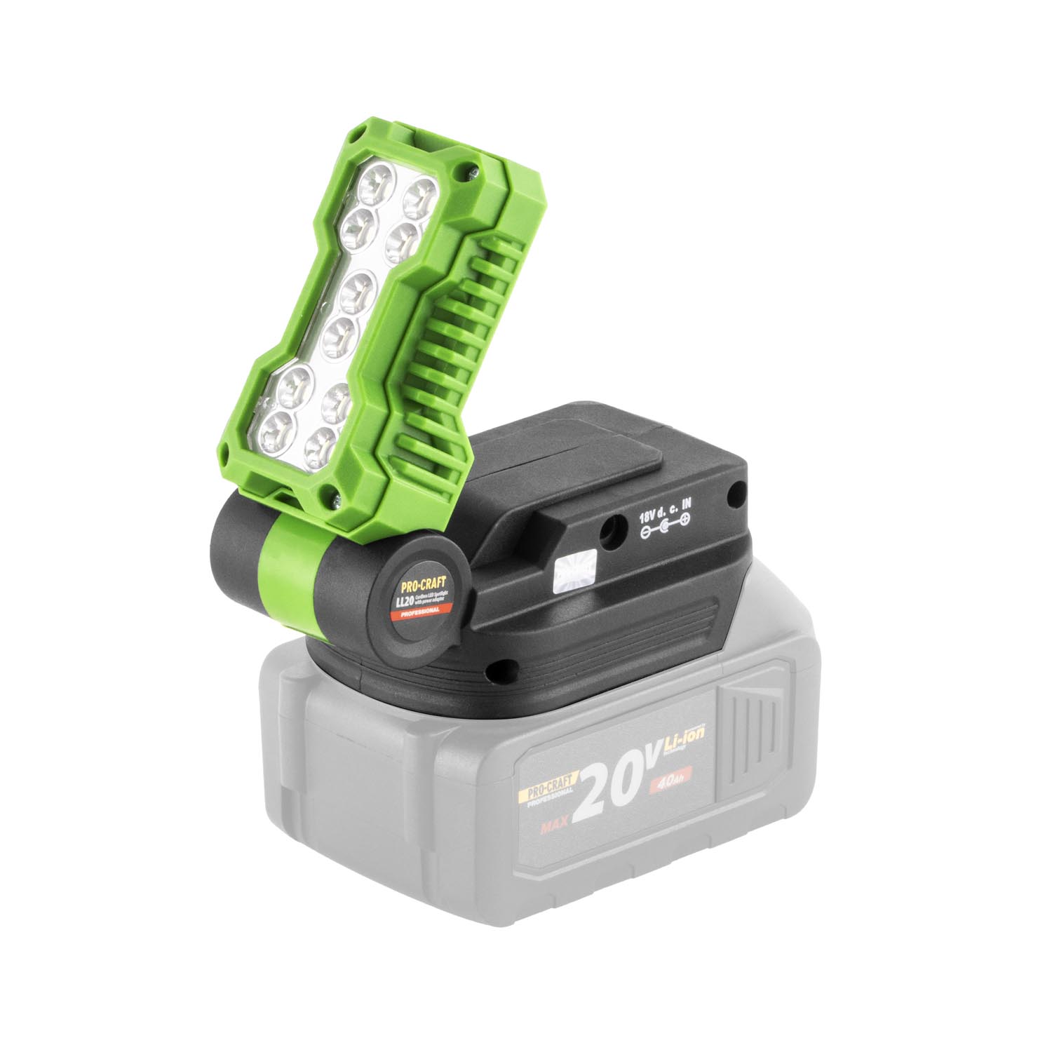 Procraft LL20bb 20V - akumulátorový LED reflektor (bez akumulátoru a nabíječky) - Obrázek 2