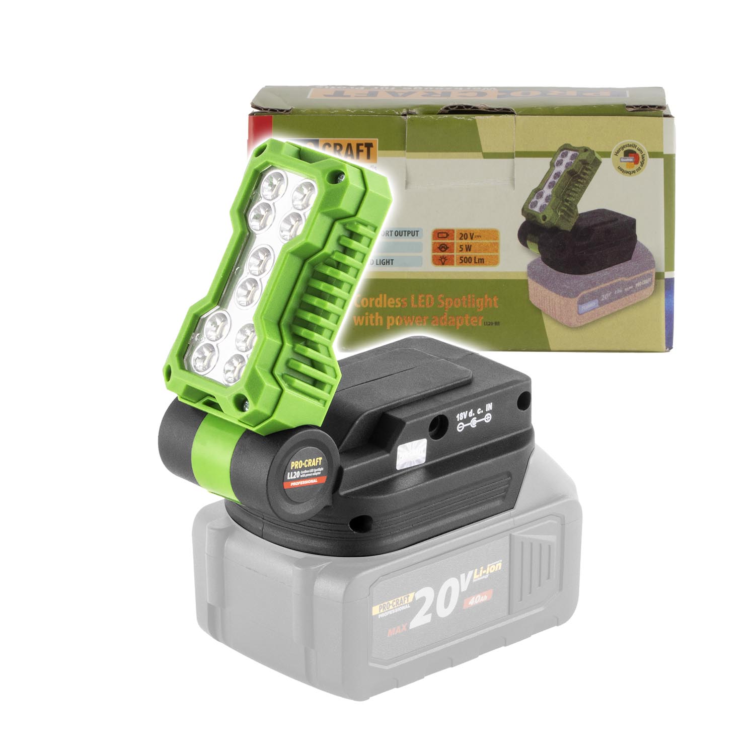 Procraft LL20bb 20V – akumulátorový LED reflektor (bez akumulátoru a nabíječky) Procraft LL20bb 20V – akumulátorový LED reflektor (bez akumulátoru a nabíječky)