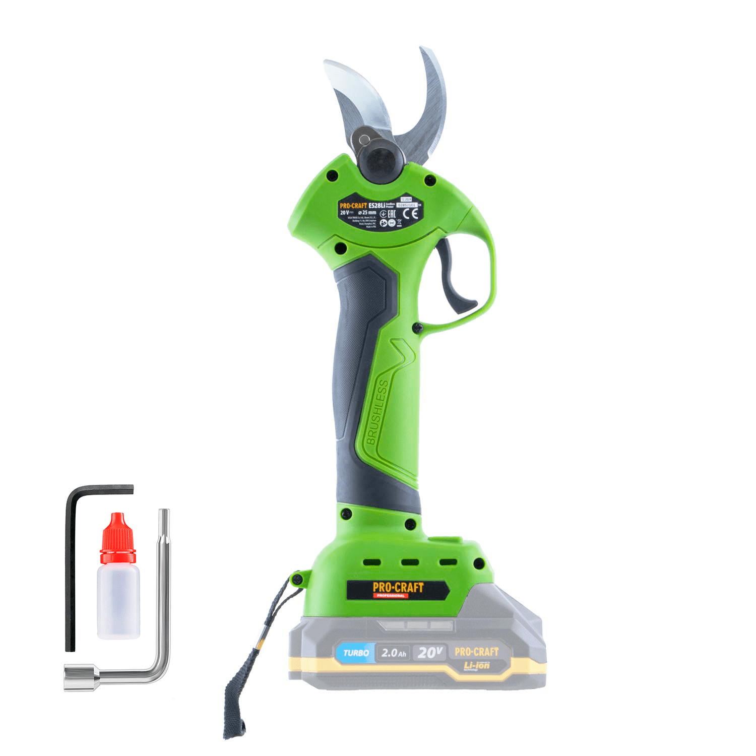 Procraft ES28Li 20V – akumulátorové nůžky na větve (bez akumulátoru a nabíječky) Procraft ES28Li 20V – akumulátorové nůžky na větve (bez akumulátoru a nabíječky)