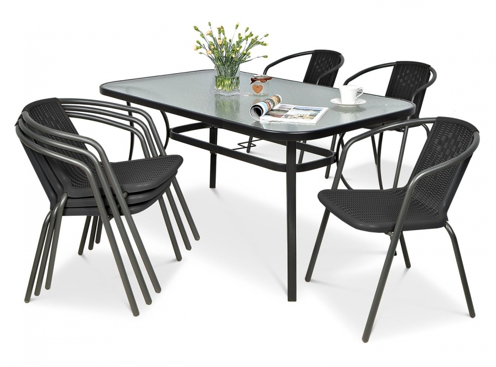 F-Garden Zahradní nábytek Focus Garden Simple 150/6 Graphite - Obrázek 2