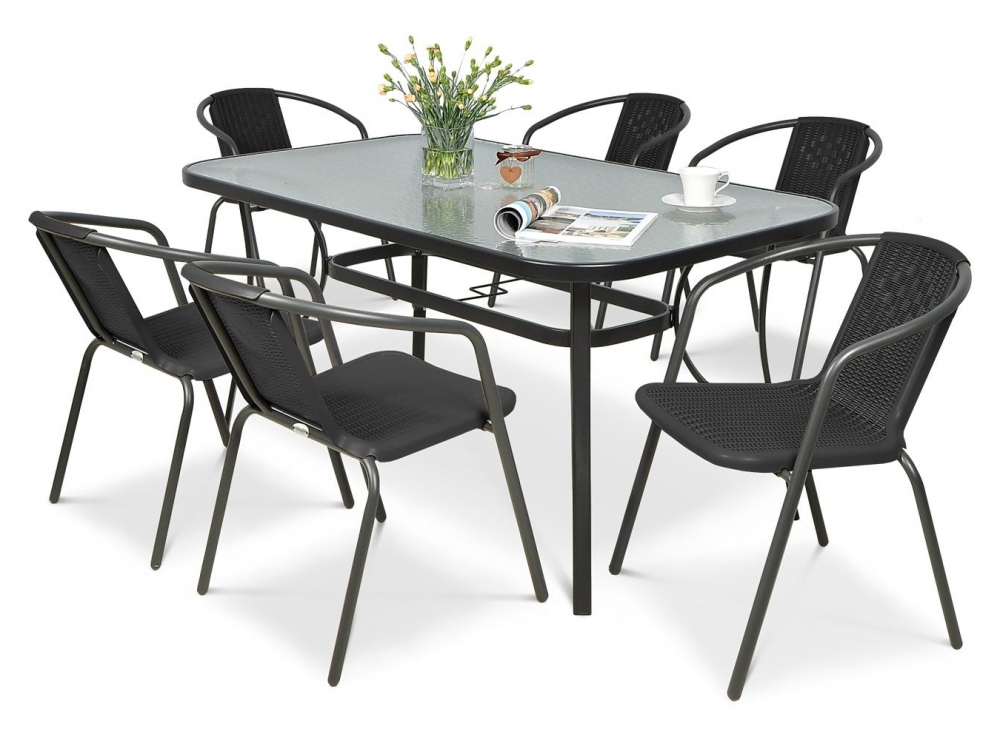 F-Garden Zahradní nábytek Focus Garden Simple 150/6 Graphite F-Garden Zahradní nábytek Focus Garden Simple 150/6 Graphite