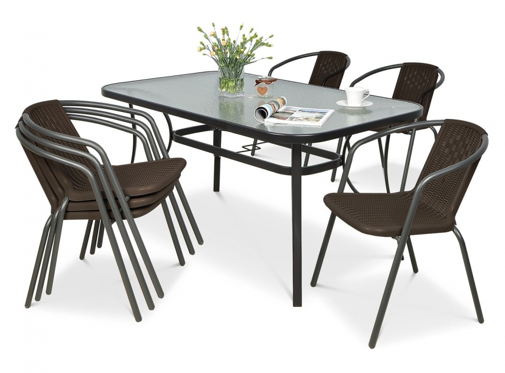 F-Garden Zahradní nábytek Focus Garden Simple 150/6 Brown - Obrázek 2