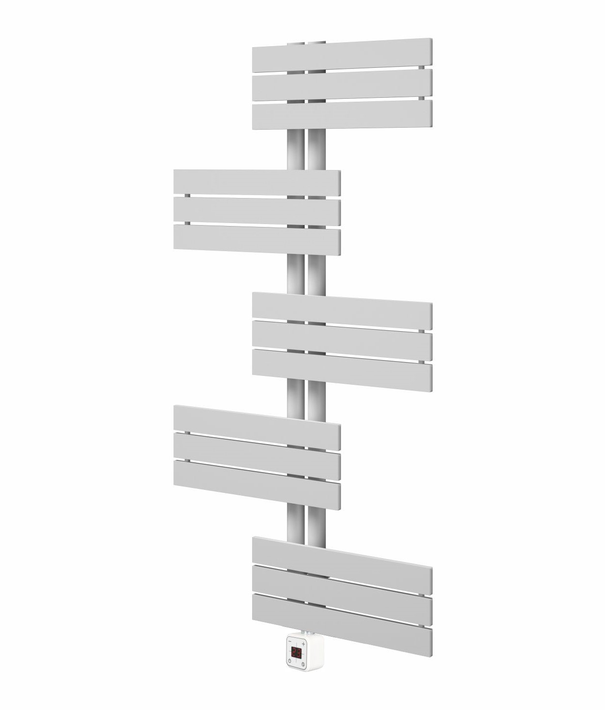 ELÍZ Elektrický koupelnový radiátor 60 x 139 cm, příkon 800 W, se zabudovanou topnou tyčí, elektronické ovládání, bílá barva (Elíz EBR 800 AGP-W) - Obrázek 2