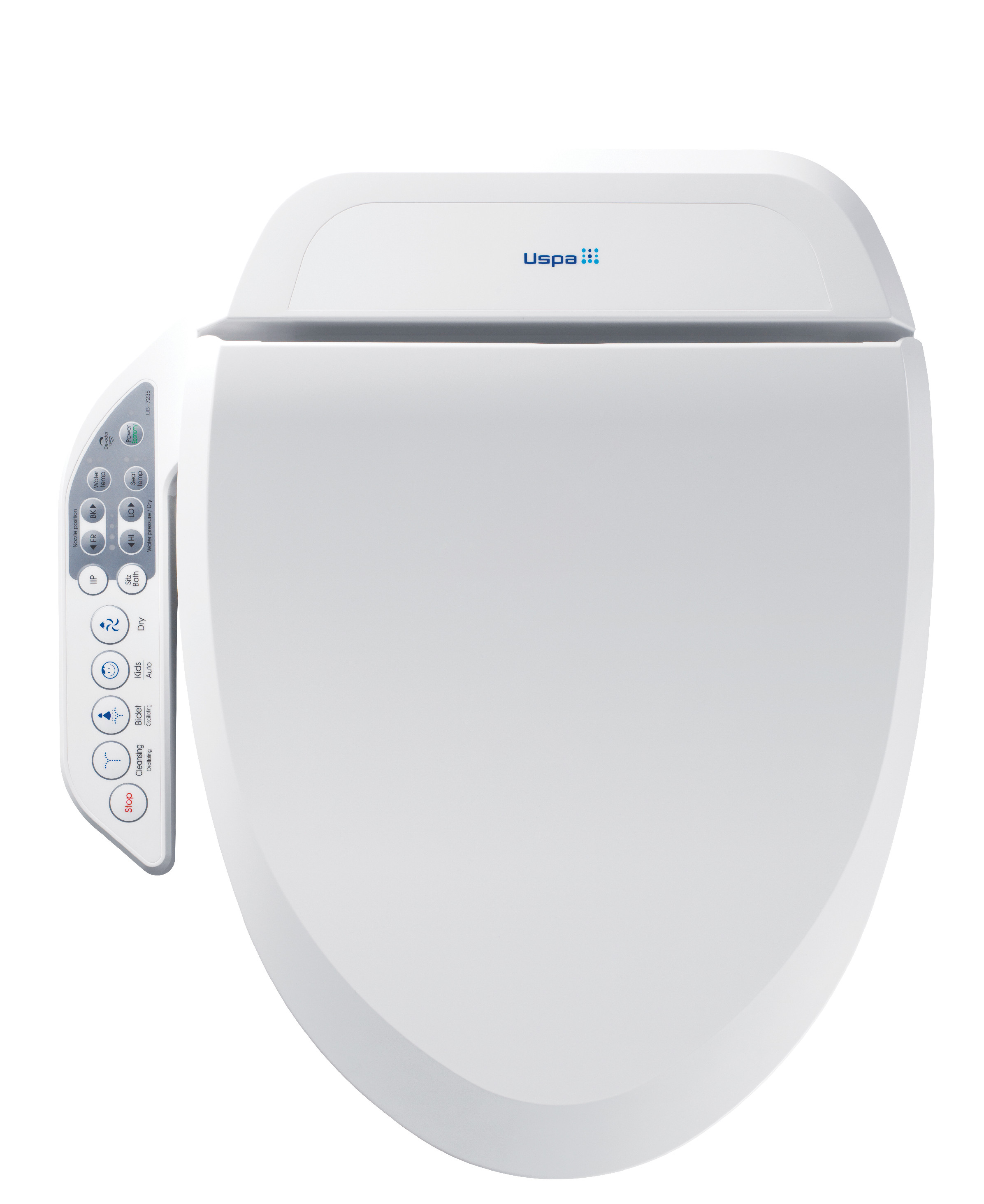 U-Spa 7235 CX Elektronický přídavný bidet – bidetovací sedátko (USPA) U-Spa 7235 CX Elektronický přídavný bidet – bidetovací sedátko (USPA)