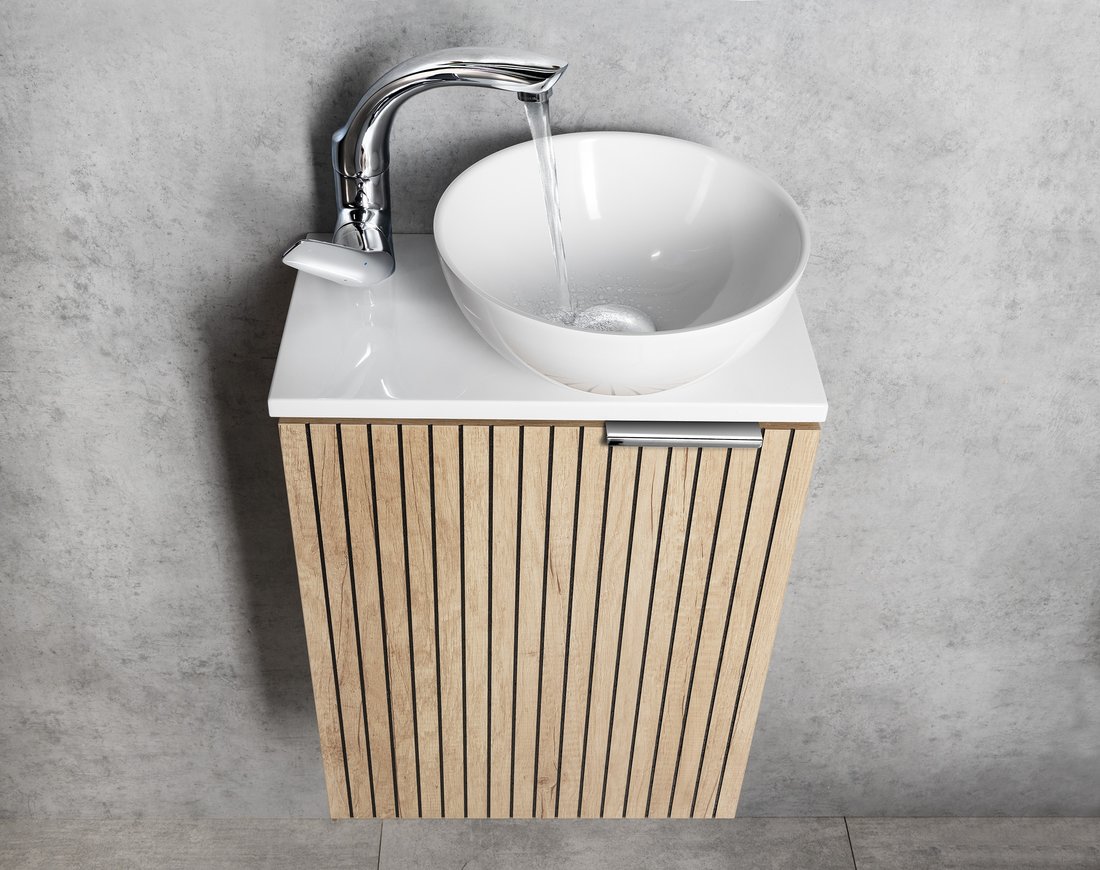 Sapho FLY stojánková umyvadlová baterie s otočnou hubicí, chrom VYSTAVENÝ VZOREK - TOP STAV (BEZ ZÁRUKY NA POVRCHOVÉ VADY) - Obrázek 2