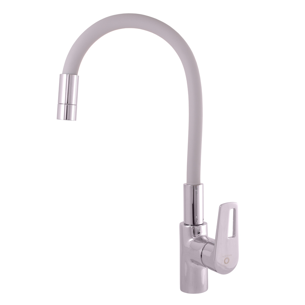 RAV Slezák Slezák Rav COLORADO CO219.0/10 vodovodní baterie dřezová s flexibilním ramínkem – šedá/chrom RAV Slezák Slezák Rav COLORADO CO219.0/10 vodovodní baterie dřezová s flexibilním ramínkem – šedá/chrom