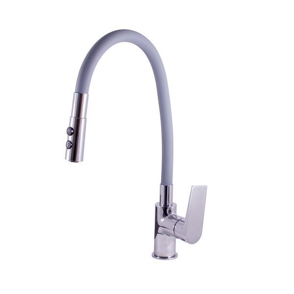 RAV Slezák Slezák Rav COLORADO CO119.0/12 vodovodní baterie dřezová s šedým flexibilním ramínkem se sprchou RAV Slezák Slezák Rav COLORADO CO119.0/12 vodovodní baterie dřezová s šedým flexibilním ramínkem se sprchou