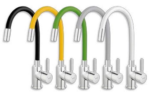 Novaservis Ferro 70710,0C Dřezová stojánková baterie, černá - chrom s elastickým ramenem (70710,0C) - Obrázek 2