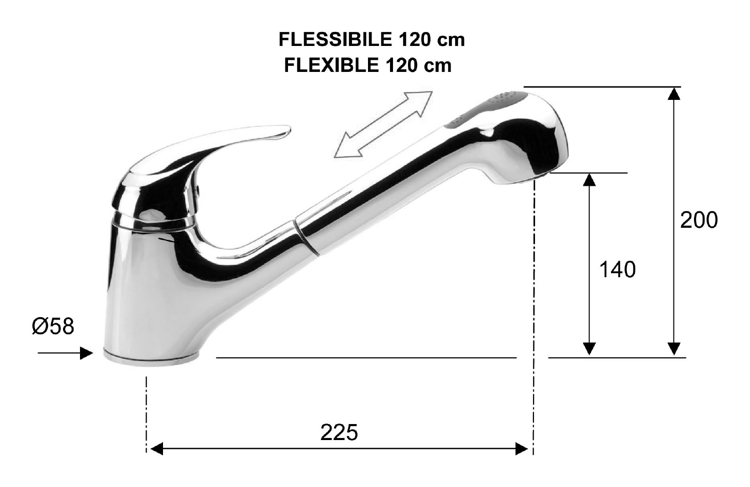 Sapho Vodovodní baterie Sprchy Koupelnové doplňky Nábytek Zrcadla Osvětlení Umyvadla Toalety Bidety Vany a vaničky Kanálky Masážní systémy Sprchové kouty Vanové zástěny Topení Větrání Instalační materiál Nářadí tisk Produktový list < zpět Vodovodní bate - Obrázek 2