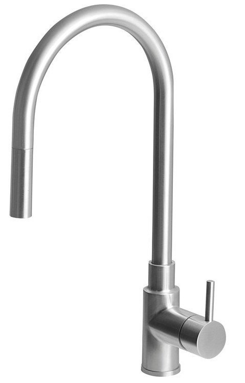 Sapho DUNA stojánková dřezová baterie s výsuvnou sprškou, nerez mat Sapho DUNA stojánková dřezová baterie s výsuvnou sprškou, nerez mat