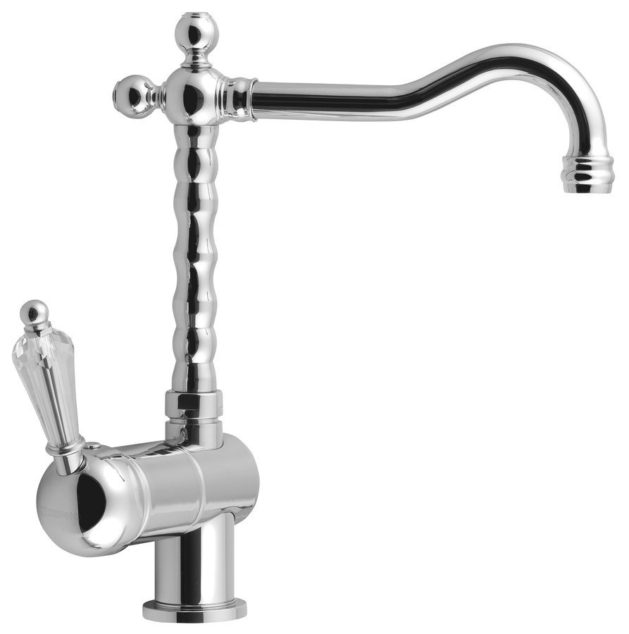 Sapho KIRKÉ CRYSTAL stojánková dřezová baterie, páčka krystal, chrom Sapho KIRKÉ CRYSTAL stojánková dřezová baterie, páčka krystal, chrom