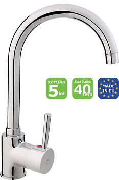 Rubineta Ultra 33 – dřezová stojánková baterie s otočným ramenem Rubineta Ultra 33 – dřezová stojánková baterie s otočným ramenem