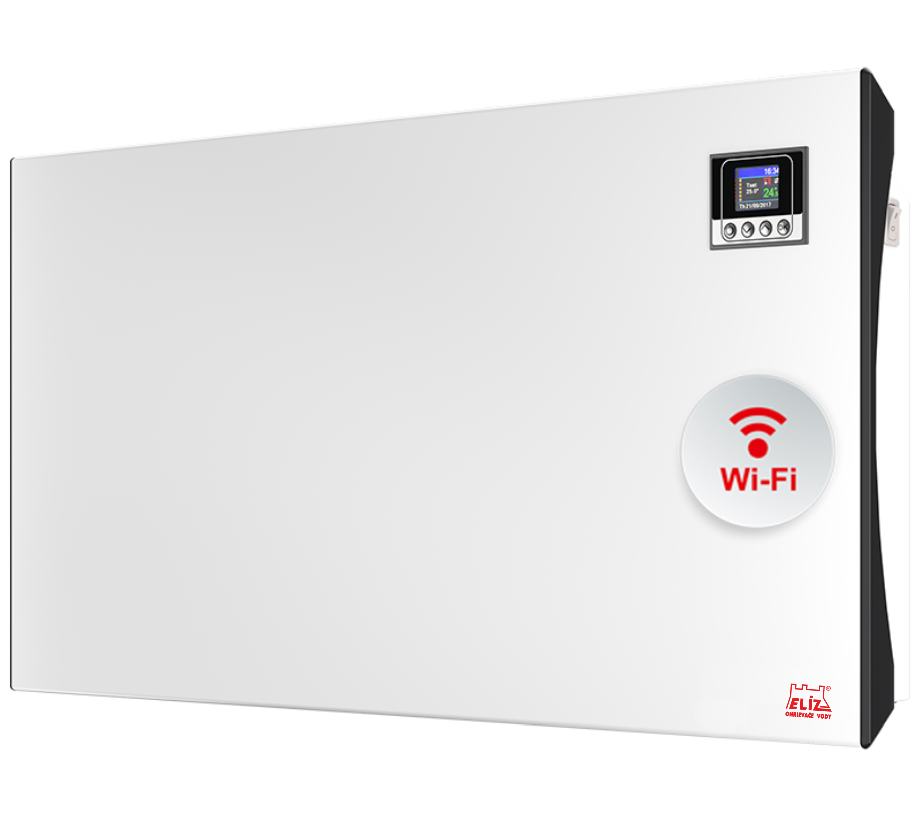 Elíz EL 20 INV WIFI nástěnný konvektor 2000W – elektrický přímotopný radiátor s TFT displayem, elektronickým ovládáním a týdenním časovačem Elíz EL 20 INV WIFI nástěnný konvektor 2000W – elektrický přímotopný radiátor s TFT displayem, elektronickým ovládáním a týdenním časovačem