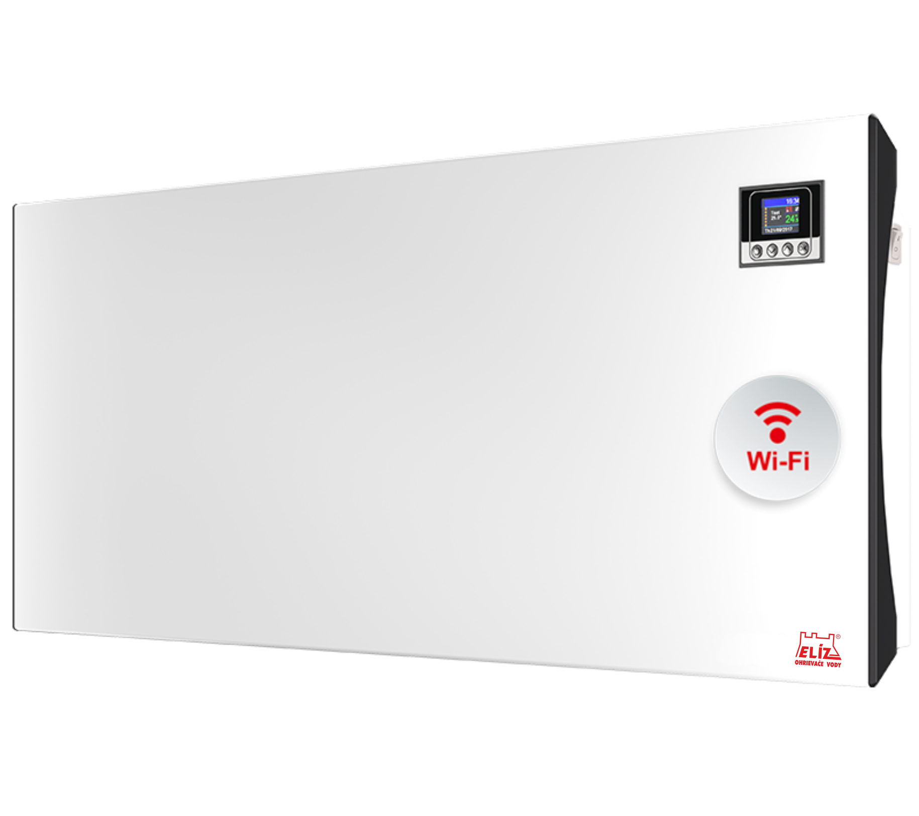 Elíz EL 25 INV WIFI nástěnný konvektor 2500W – elektrický přímotopný radiátor s TFT displayem, elektronickým ovládáním a týdenním časovačem Elíz EL 25 INV WIFI nástěnný konvektor 2500W – elektrický přímotopný radiátor s TFT displayem, elektronickým ovládáním a týdenním časovačem