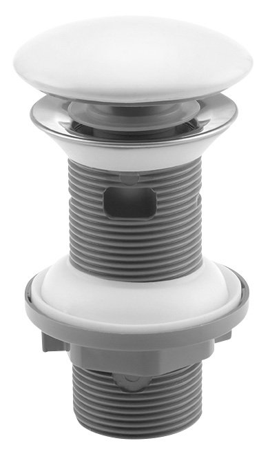 Isvea Umyvadlová výpust 5/4“, click-clack, keramická zátka, 20-70mm, bílá Isvea Umyvadlová výpust 5/4“, click-clack, keramická zátka, 20-70mm, bílá