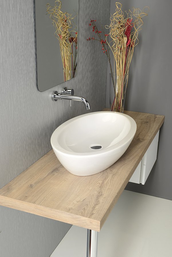 Isvea SISTEMA keramické umyvadlo 75x42cm, bílá - Obrázek 2