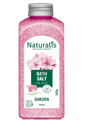 Naturalis bath salt sakura 1kg Naturalis bath salt sakura 1kg