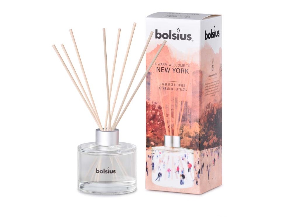 Bolsius Diffuser New York limited edition 100ml vonná stébla Bolsius Diffuser New York limited edition 100ml vonná stébla